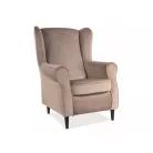 Baron bársony fotel, bézs