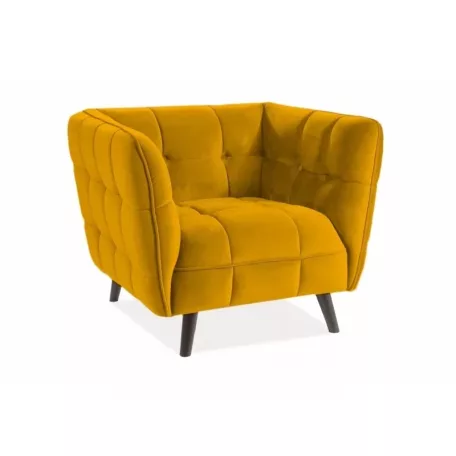 Castello Velvet 1 fotel, curry