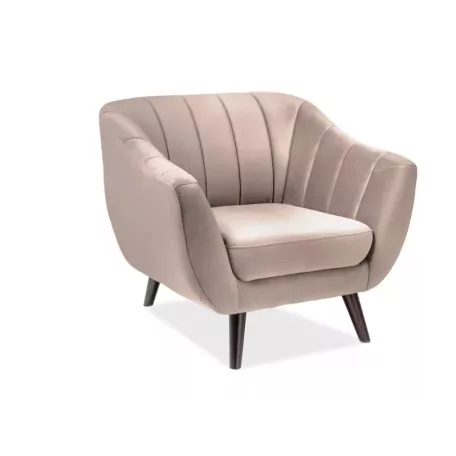 Elite 1 bársony fotel, wenge, bézs