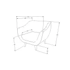 Elite 1 bársony fotel, wenge, bézs