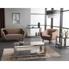 Elite 1 bársony fotel, wenge, bézs