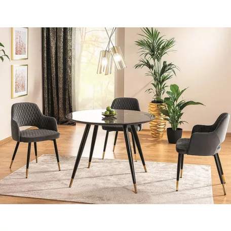 II. Cirill asztal, fekete, fekete