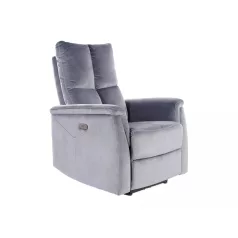 Neptun bársony fotel, 94X76, szürke