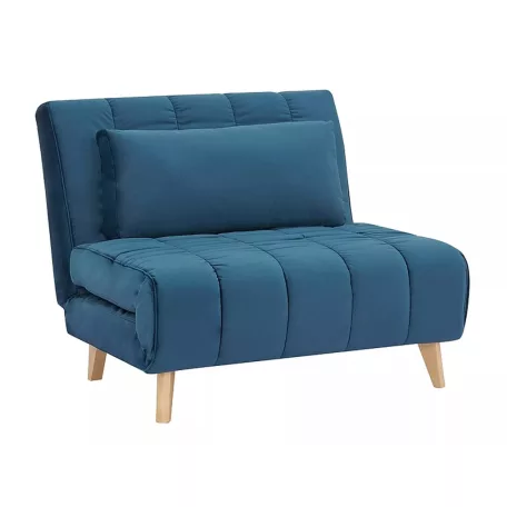 Billy bársonyfotel, 103X94, kék