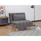 Billy bársonyfotel, 103X94, szürke