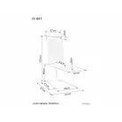 H-441 Bársonyszék, fekete, fekete