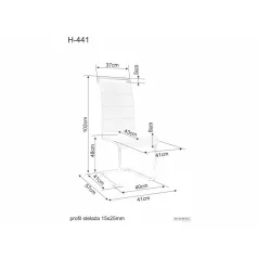 H-441 Bársonyszék, fekete, fekete