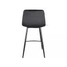 Mila H-2 bársony bárszék, fekete, fekete