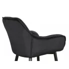 Cherry H-2 bársony bárszék, fekete, fekete