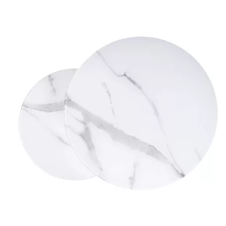 Atlanta C dohányzóasztal szett, fekete, fehér