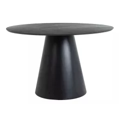 Angel 120 asztal, matt fekete, szürke