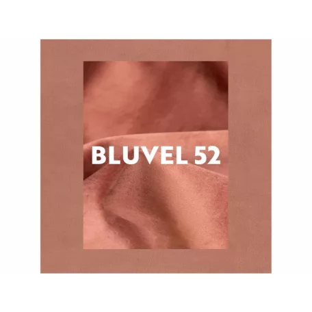 Bella bársony ágy, 214X102, antik rózsaszín