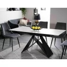 Westin SC asztal, 120X80, fekete, fehér márvány