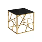 Escada B II dohányzóasztal, 55X55, aranysárga, fekete