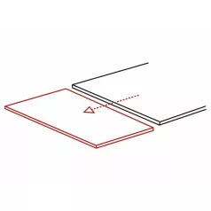 Salvadore kerámia II asztal, 120X80, fekete, szürke