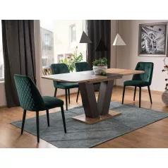 Platón IN asztal, 136X80, barna, tölgy