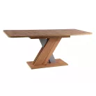 Excel-asztal, 140X85, Wotan tölgy / ezüst, Wotan tölgy / ezüst