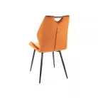 Arco bársony szék, fekete, fahéj