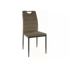 Rip bársony szék, fekete, olíva