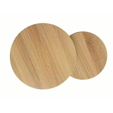 Hola dohányzóasztal szett, fekete, tölgy