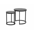 Hola dohányzóasztal szett, fekete, fekete