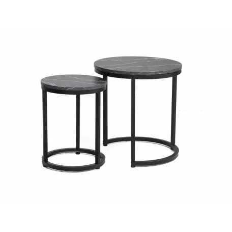 Hola dohányzóasztal szett, fekete, fekete