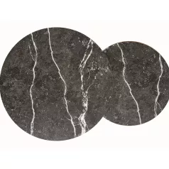 Dion dohányzóasztal szett, aranysárga, fekete