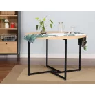 Alto asztal, fekete, tölgy