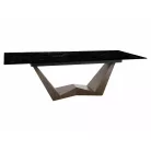 Bonucci kerámia asztal, 200X98, dió, fekete