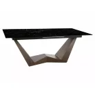 Bonucci kerámia asztal, 200X98, dió, fekete