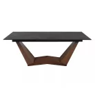 Bonucci kerámia asztal, 200X98, dió, fekete