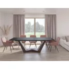 Bonucci kerámia asztal, 200X98, dió, fekete