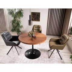 Amadeo asztal, fekete, dió