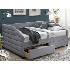 Nadia bársony ágy, 213X127, szürke