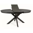 Porto kerámia asztal, fekete, szürke