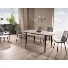 Apollo asztal, 120X80, fekete, fehér