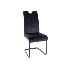 Axo bársony szék, fekete, fekete