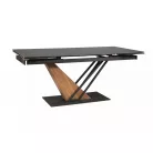 Genezis asztal, 180X90, hamu, matt fekete