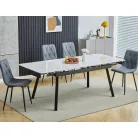 János asztal, 120X85, fekete, fehér