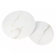 Kora D dohányzóasztal szett, fekete, fehér