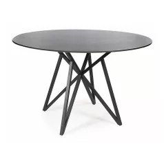 Murano asztal, fekete, matt szürke