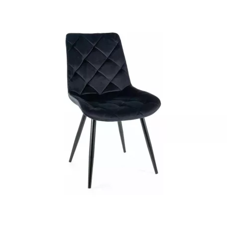 Ralph bársonyszék, fekete, fekete