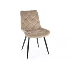 Ralph bársonyszék, fekete, sötét bézs