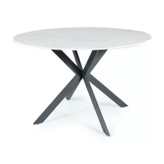 Talia asztal, fekete, fehér