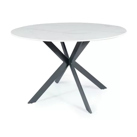 Talia asztal, fekete, fehér