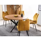 Gaston asztal, 100X100, fekete, kézműves tölgy