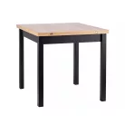 Flip 80 asztal, 80X80, fekete, kézműves tölgy