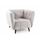 Castello Velvet 1 fotel, wenge, világos szürke