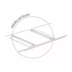   Excel-asztal, 140X85, kézműves tölgy / antracit, kézműves tölgy / antracit