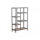 Costa B könyvespolc, 70X30, fekete, tölgy